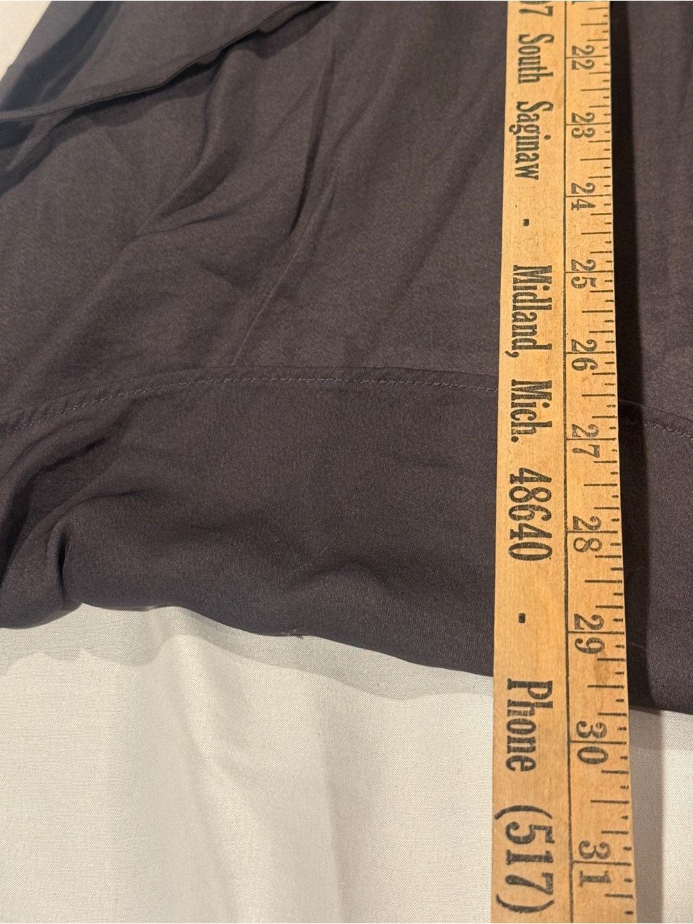 Simply Vera Vera Wang XL Gray Satin Drawstring Duster Cardigan Button Down Blous - Picture 9 of 12